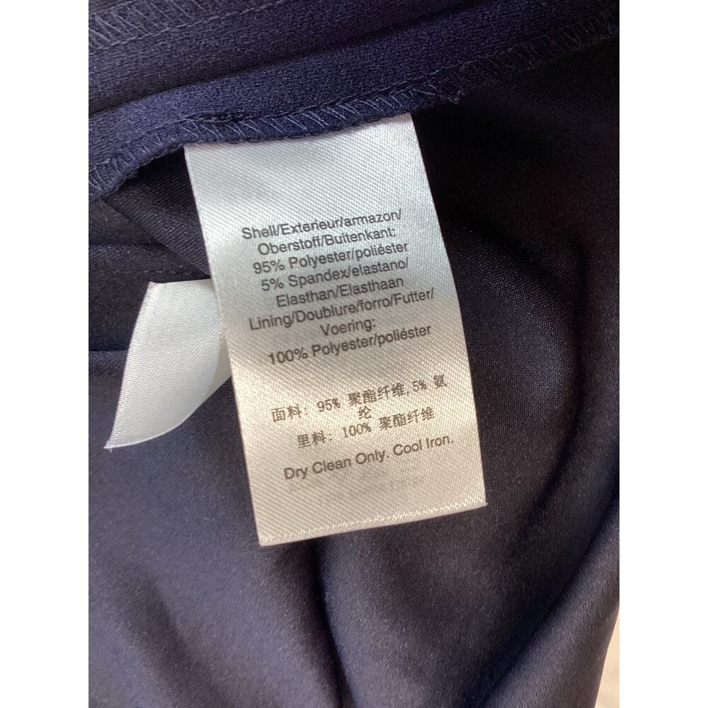 Donna Karan Women Golf Casual Dress Size 8 Navy Blue Asymmetric Neck Sleeveless - Picture 7 of 7